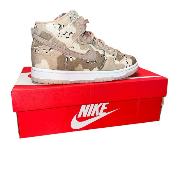 Nike Women's Dunk High Desert Camo DX2314-200 Women’s Size 6.5/Men’s Size 5 - Picture 6 of 14